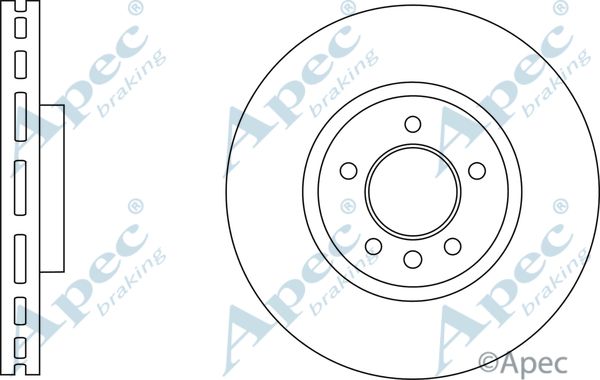 APEC BRAKING stabdžių diskas DSK2884